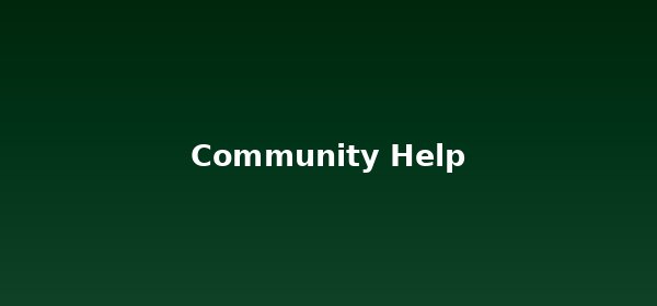 Community Help