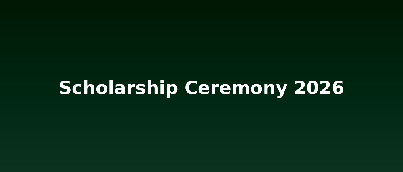 Scholarship Ceremony